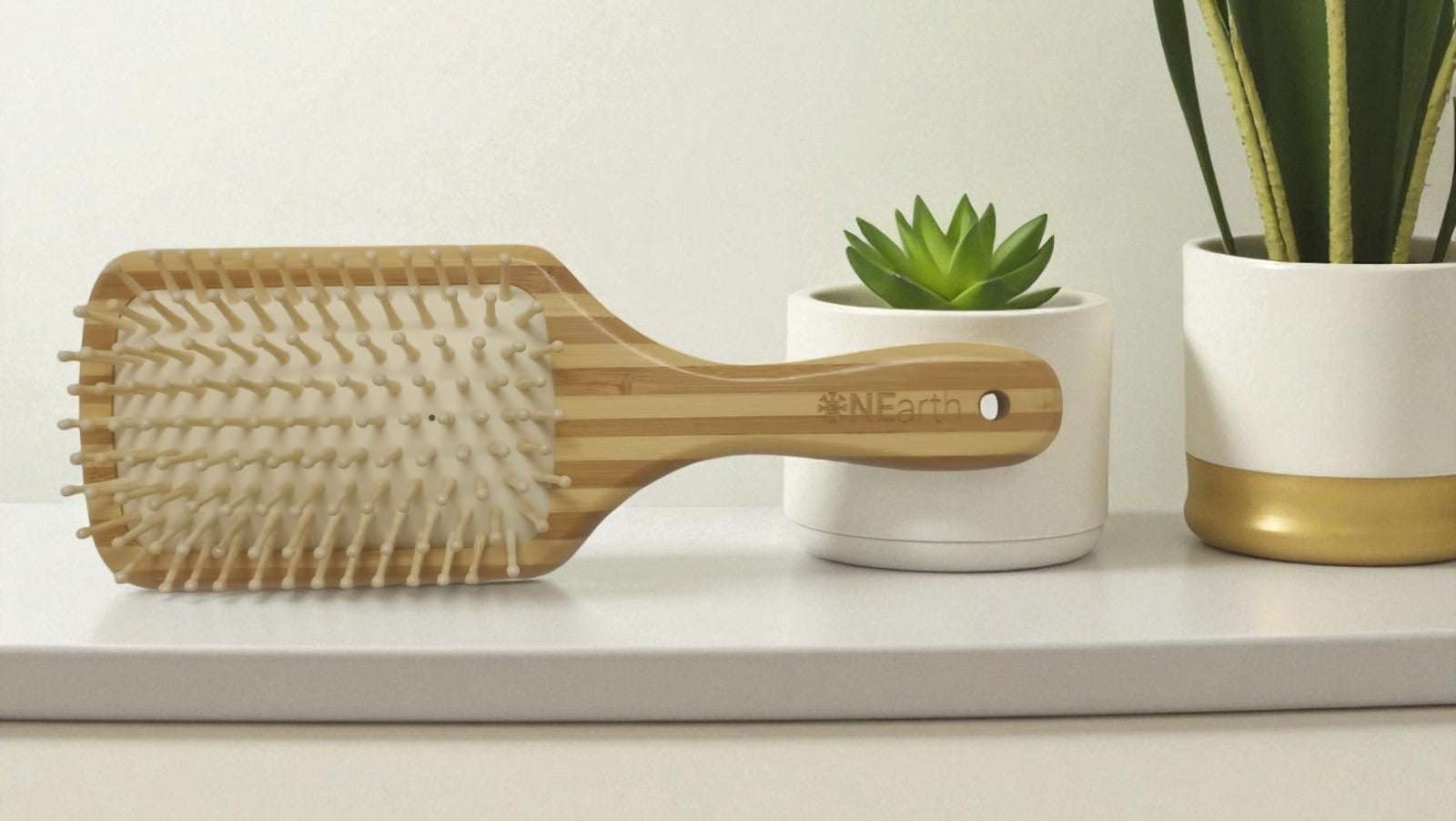 Bamboo Hair Brush | Oval | Rectangle