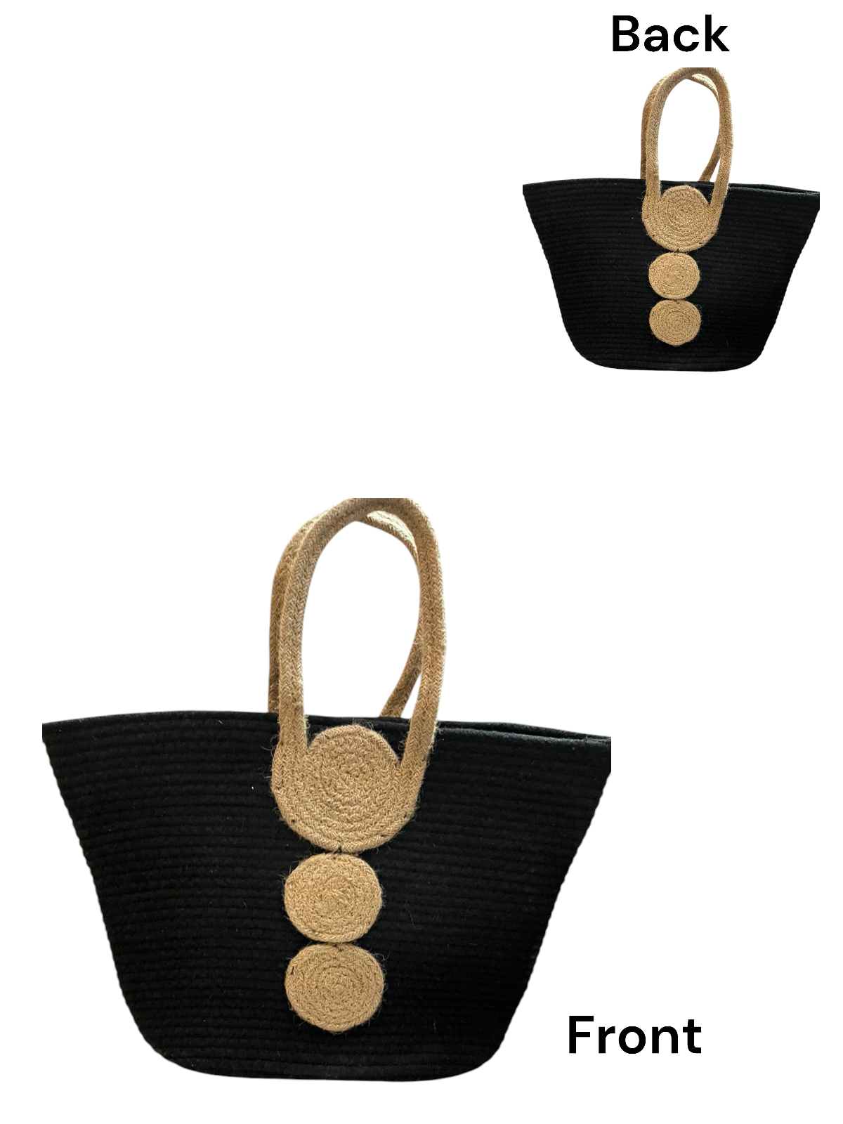 Black Boat Shape Tote Bag thumbnail 5