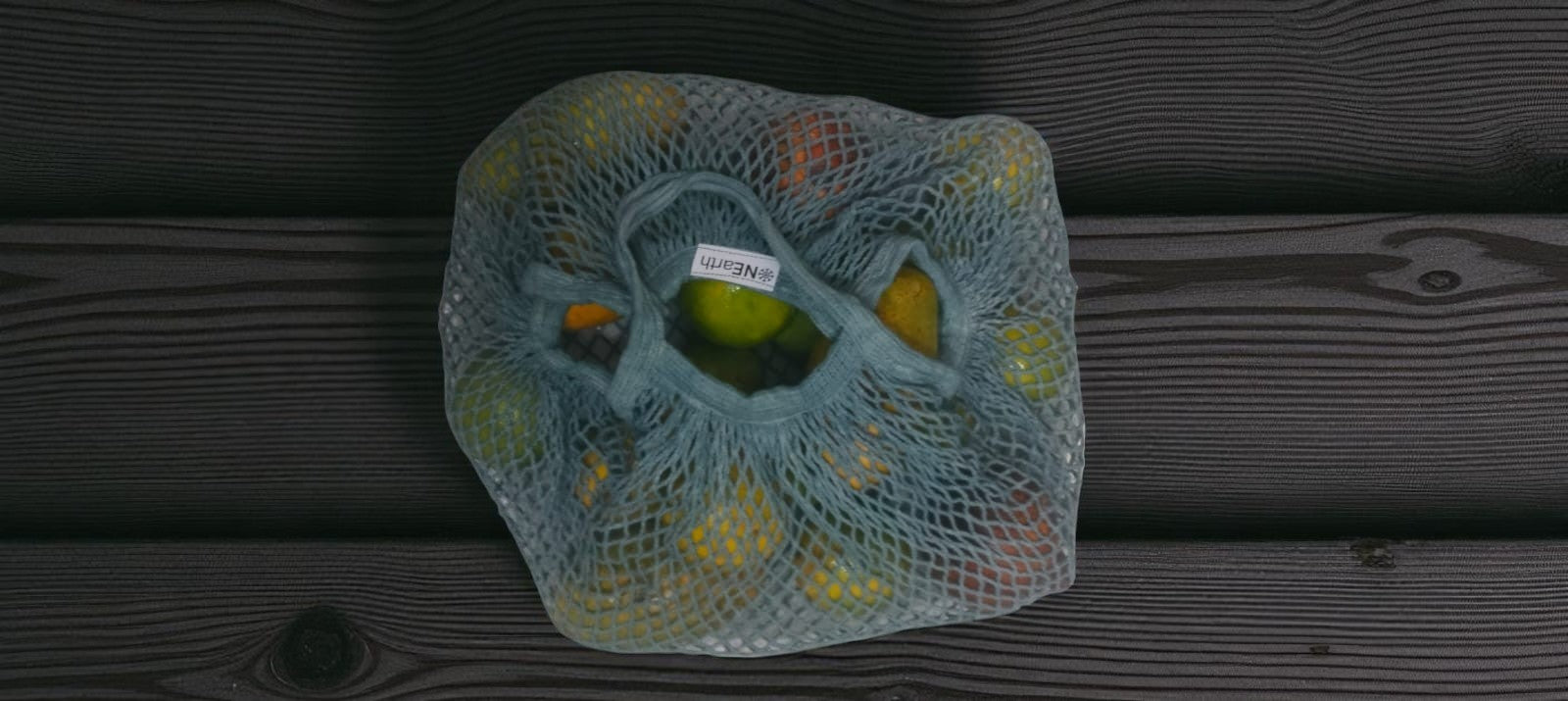 Cotton Mesh Shopping Bag - Funky Color