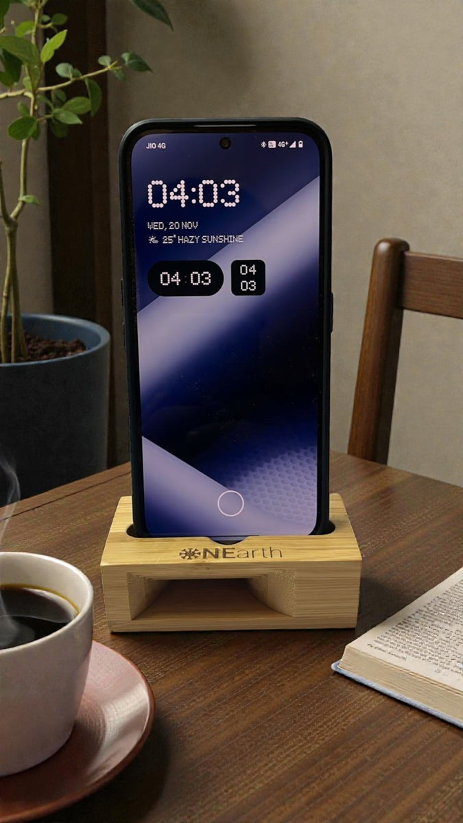 Bamboo sound amplifier & Stand
