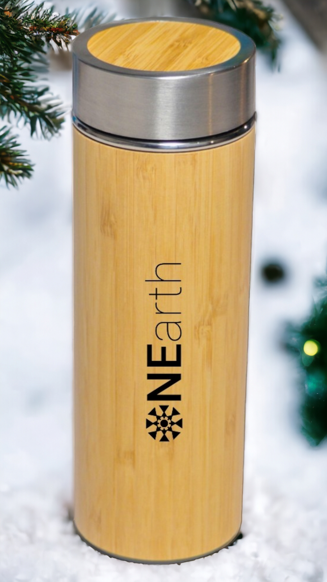 Bamboo Steel Infuser Bottle (450 Ml)