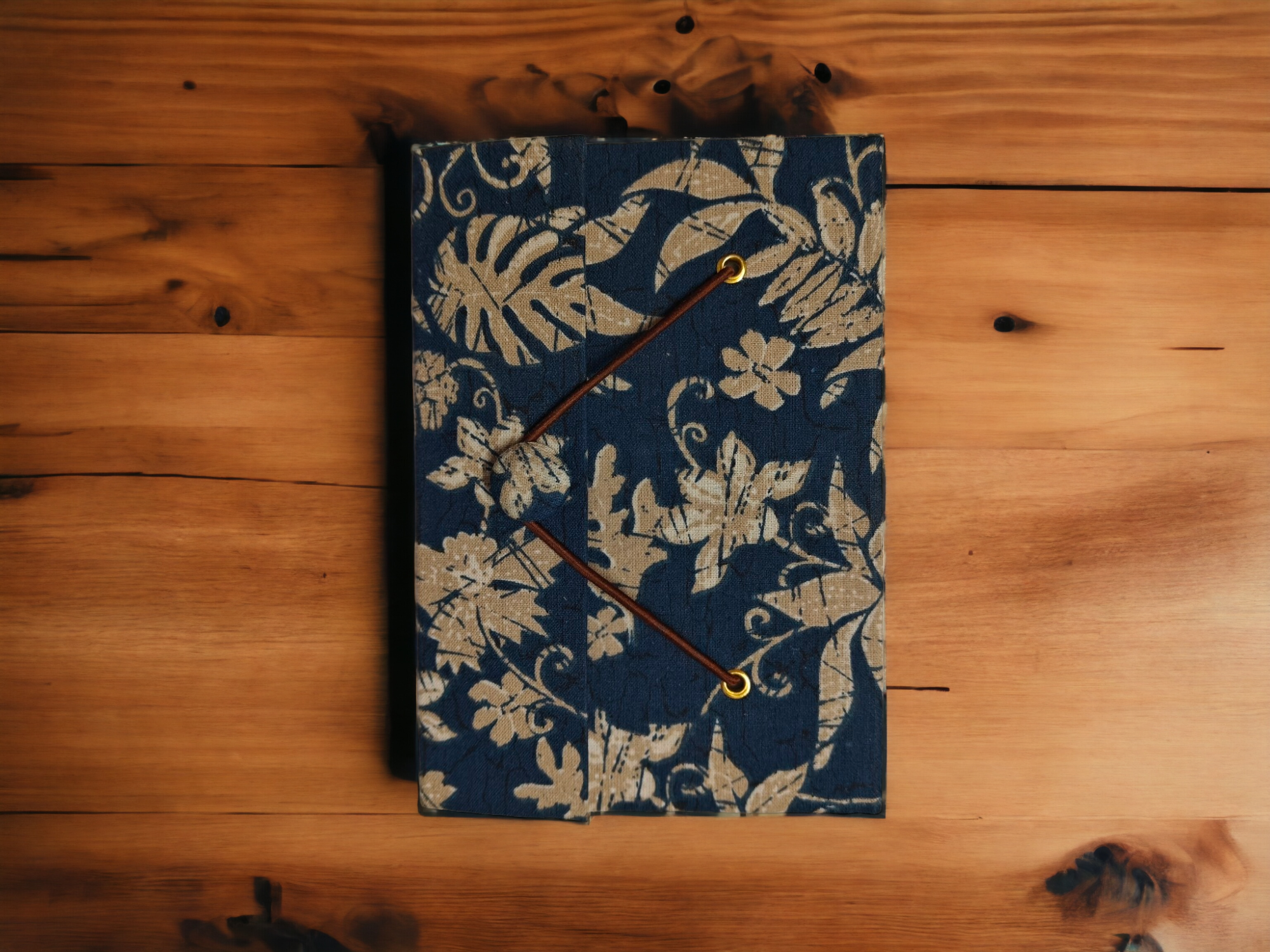 Recycled Paper Vintage Journal (BLUE) - Small