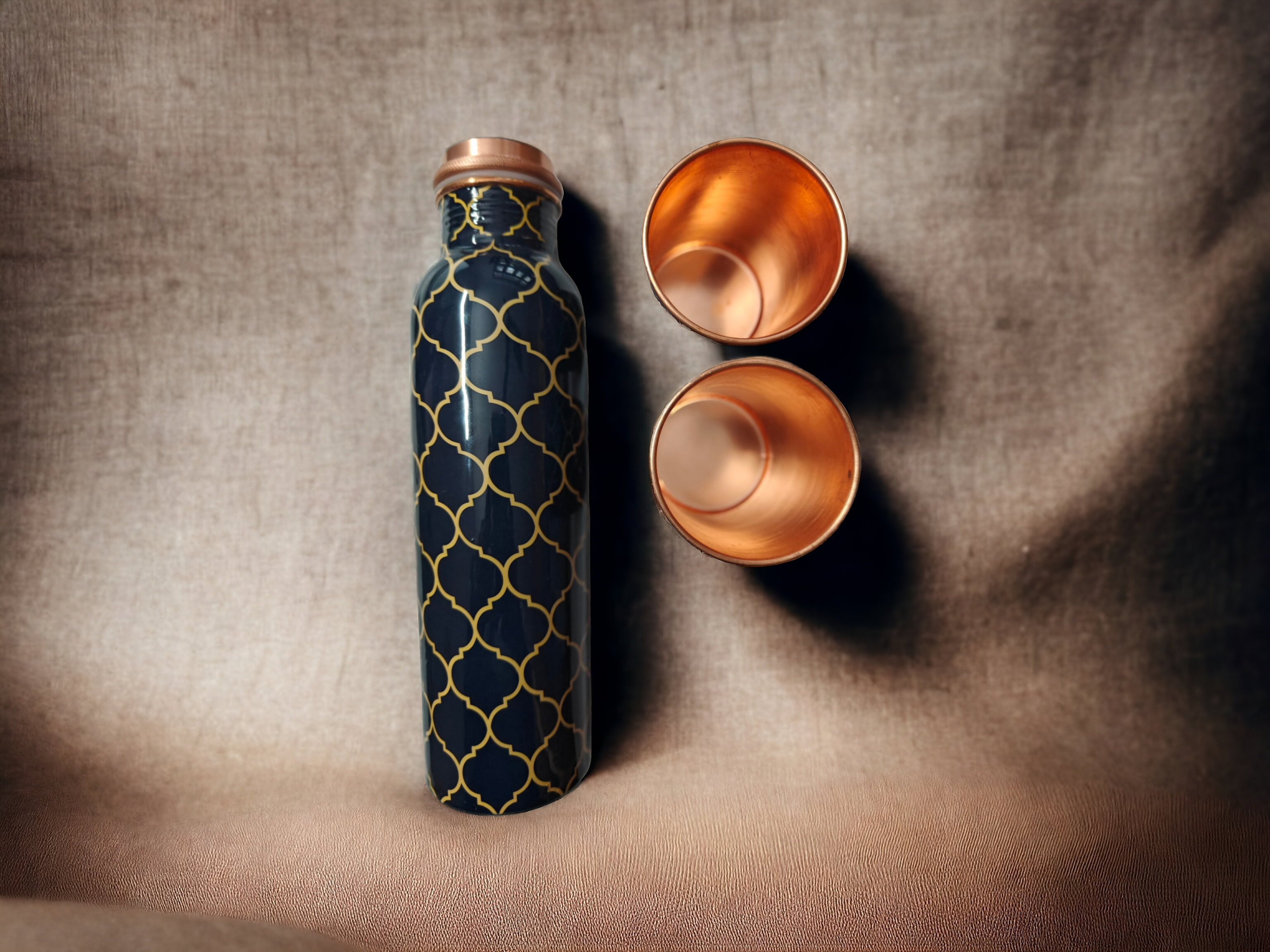 Copper Bottle Gift Set (with cleaning brush)