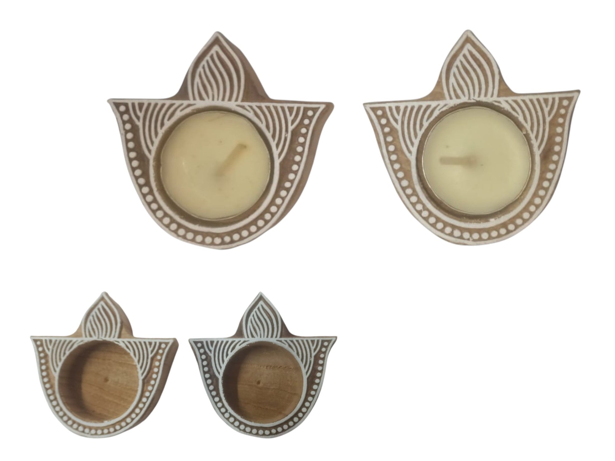 Reusable Tea light holders| new patterns| Pack of 2| beautifully crafted| hand made| Assorted