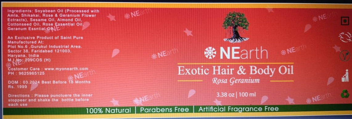 Exotic Hair and Body Oil