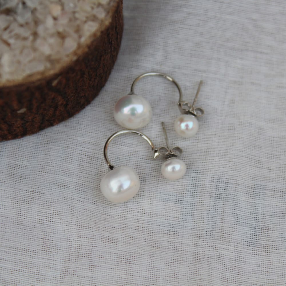 #36 - Studs Baroque Pearl Earrings - Jewellery