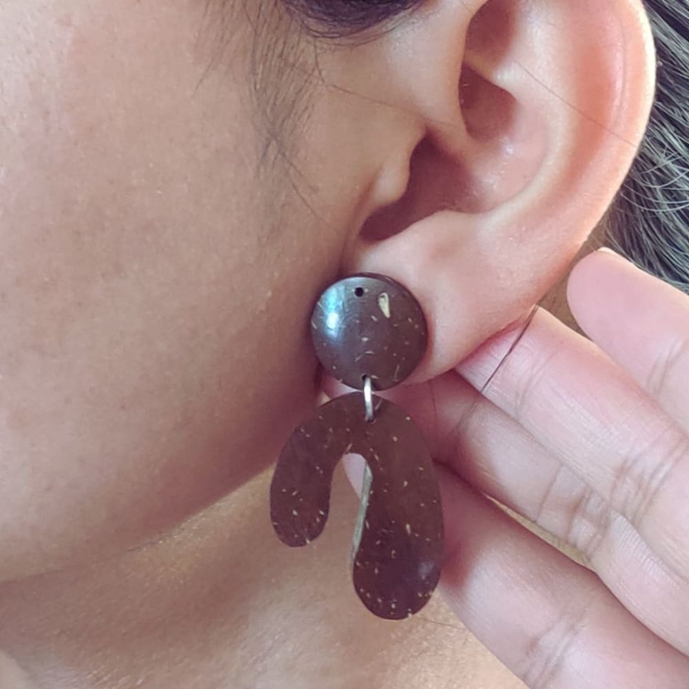 #5 - Coconut Shell Earrings - ONEarth