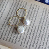 #6 - Coin Baroque Pearl Earrings - Golden - Jewellery