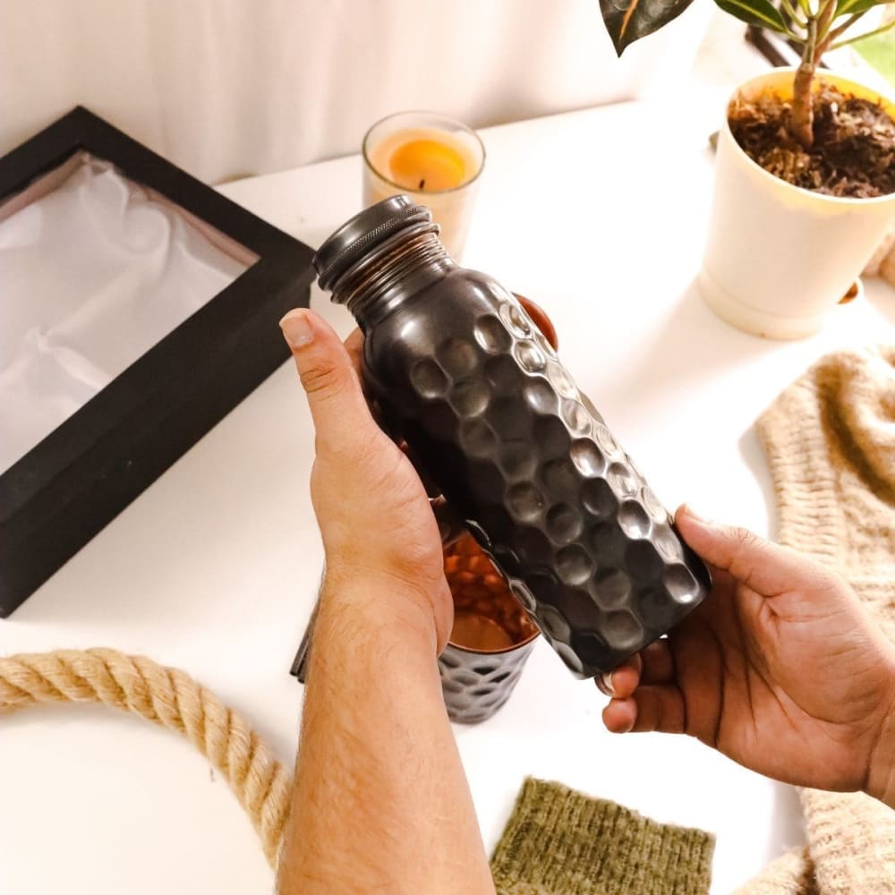 750 ml Copper Bottle (with Cleaning Brush) image 1