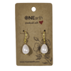 #77 - Drop Baroque shell pearl Earrings - ONEarth