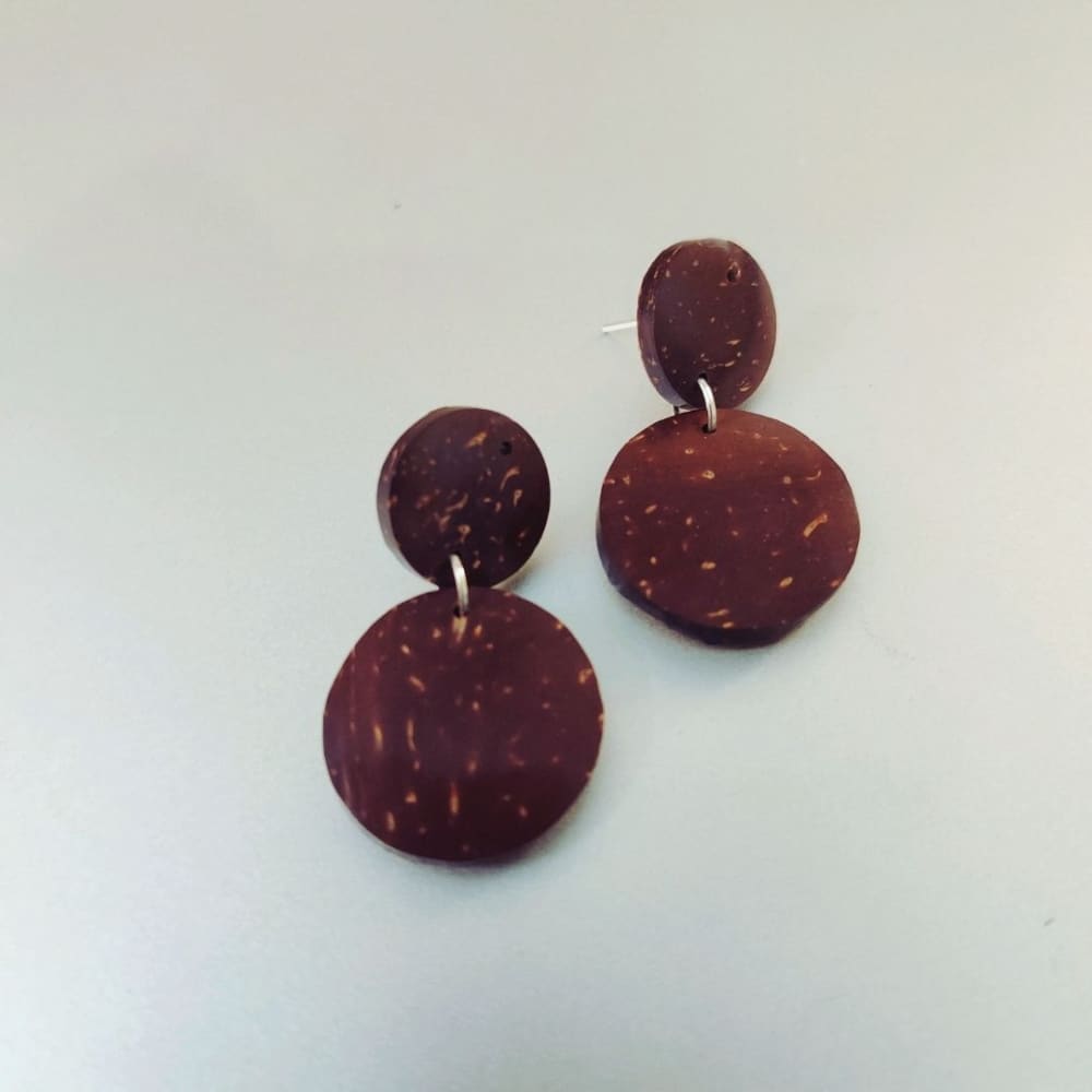ONEarth - #8 - Coconut Shell Earrings thumbnail 2