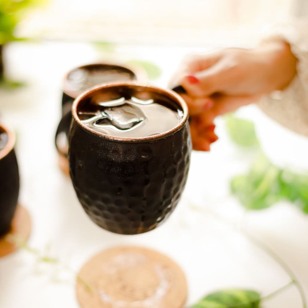Antique Black Copper Mug - Single Piece - Kitchen