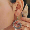 Load image into Gallery viewer, Antique Peacock Metal Earrings - Jewellery