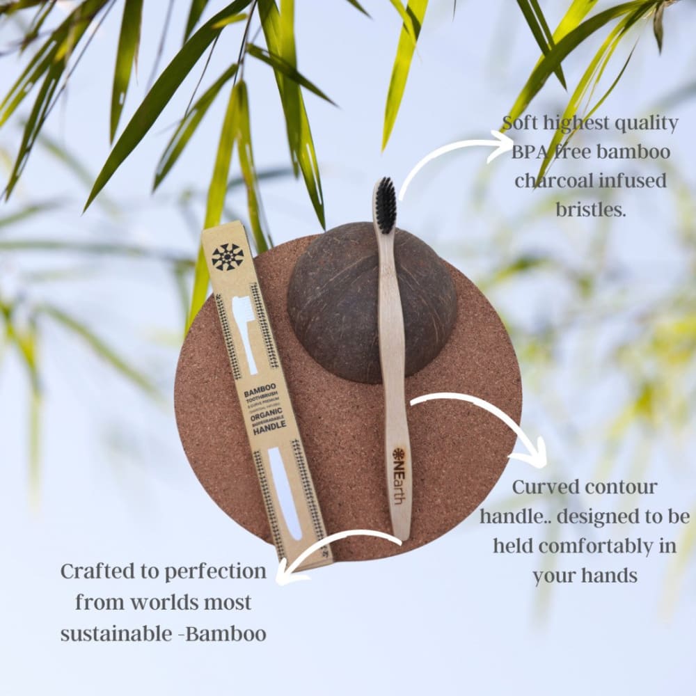 Bamboo Premium Toothbrush - Pack of 1 - ONEarth