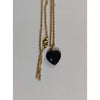 Black Obsidia Stone Pendant with Chain - ONEarth