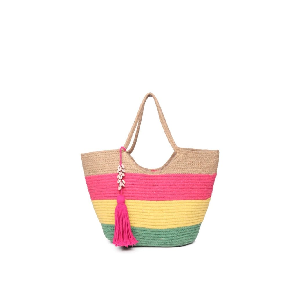 Colourfull Jute Tote Bag - Bags