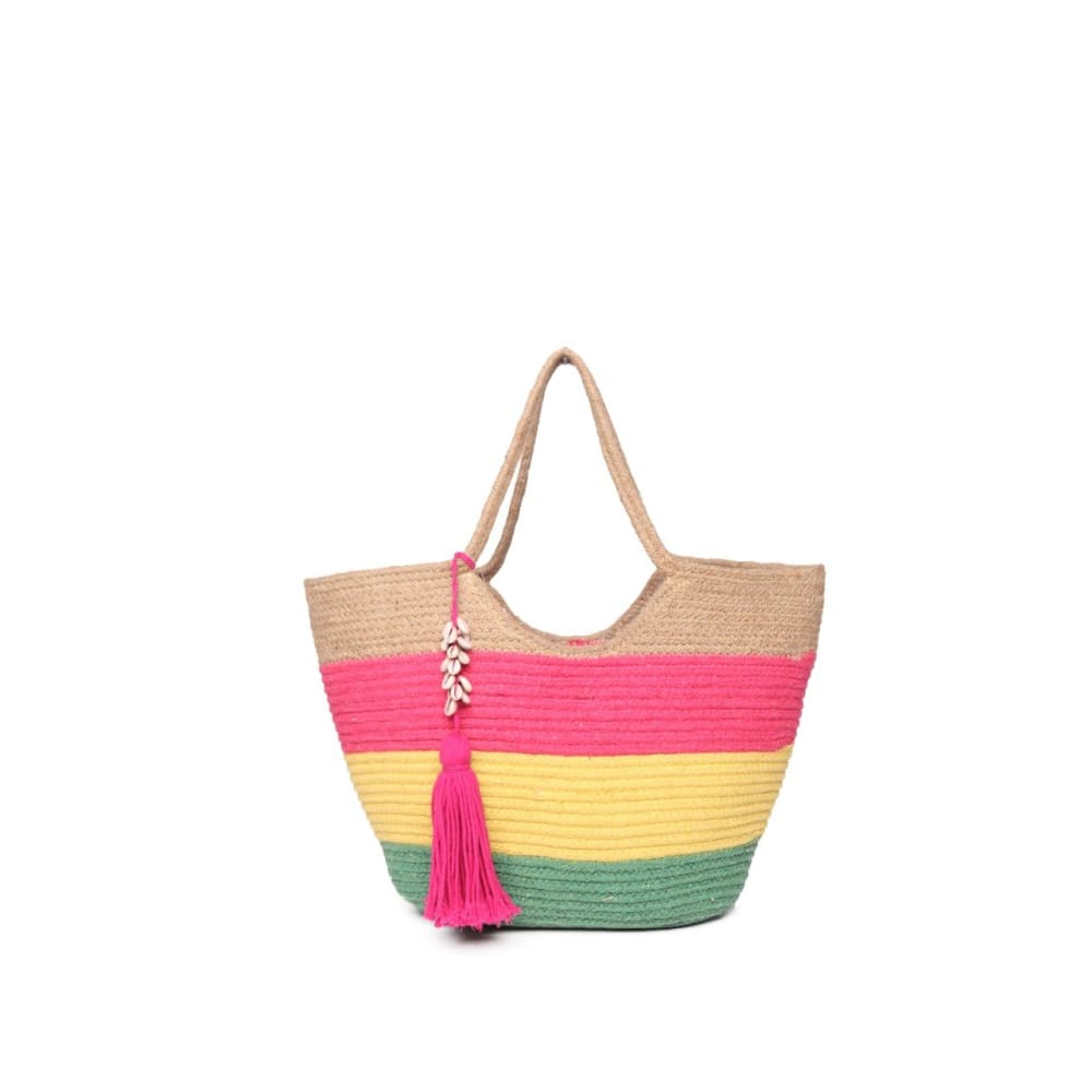 Double Pocket Hand Bag - Saran Jute Bags