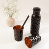 Copper Bottle Black Finish Gift Set - ONEarth