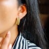 Hoops - Gold Plated Brass Metal Earrings - Jewellery