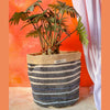 Jute Bags / Planters - Stripes / Small - Home Decor