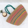 Multicolour Jute Tote Bag - Bags