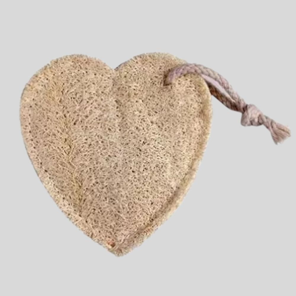 Natural Loofah Body Scrubber- Pack of 2 - Heart - Personal 