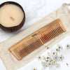 Organic Neem Wood Combs - Pack of 1 - 2 in 1 Comb - Personal
