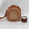 Load image into Gallery viewer, Oval Shital Pati &amp; Jute Sling Bag - Bags