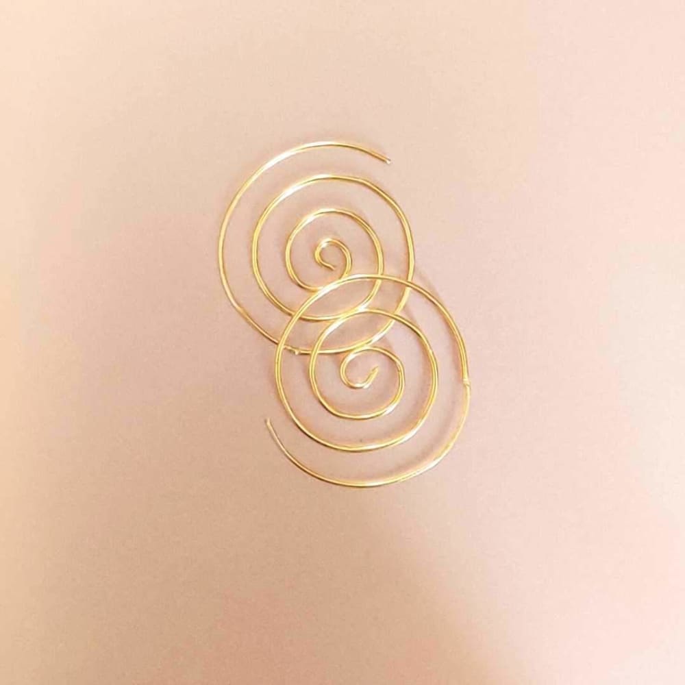 ONEarth Solar Gold Plated Brass Metal Earrings