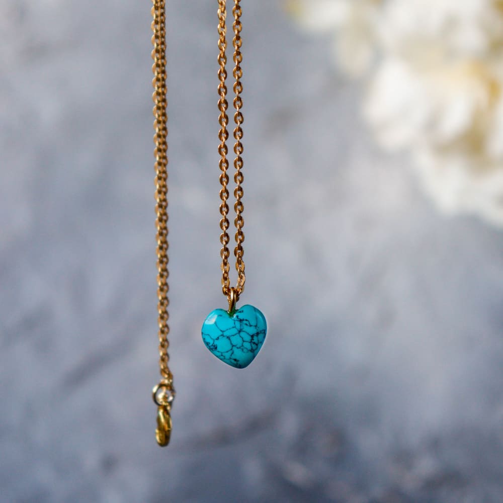 Turquoise Stone Pendant with Chain thumbnail 5
